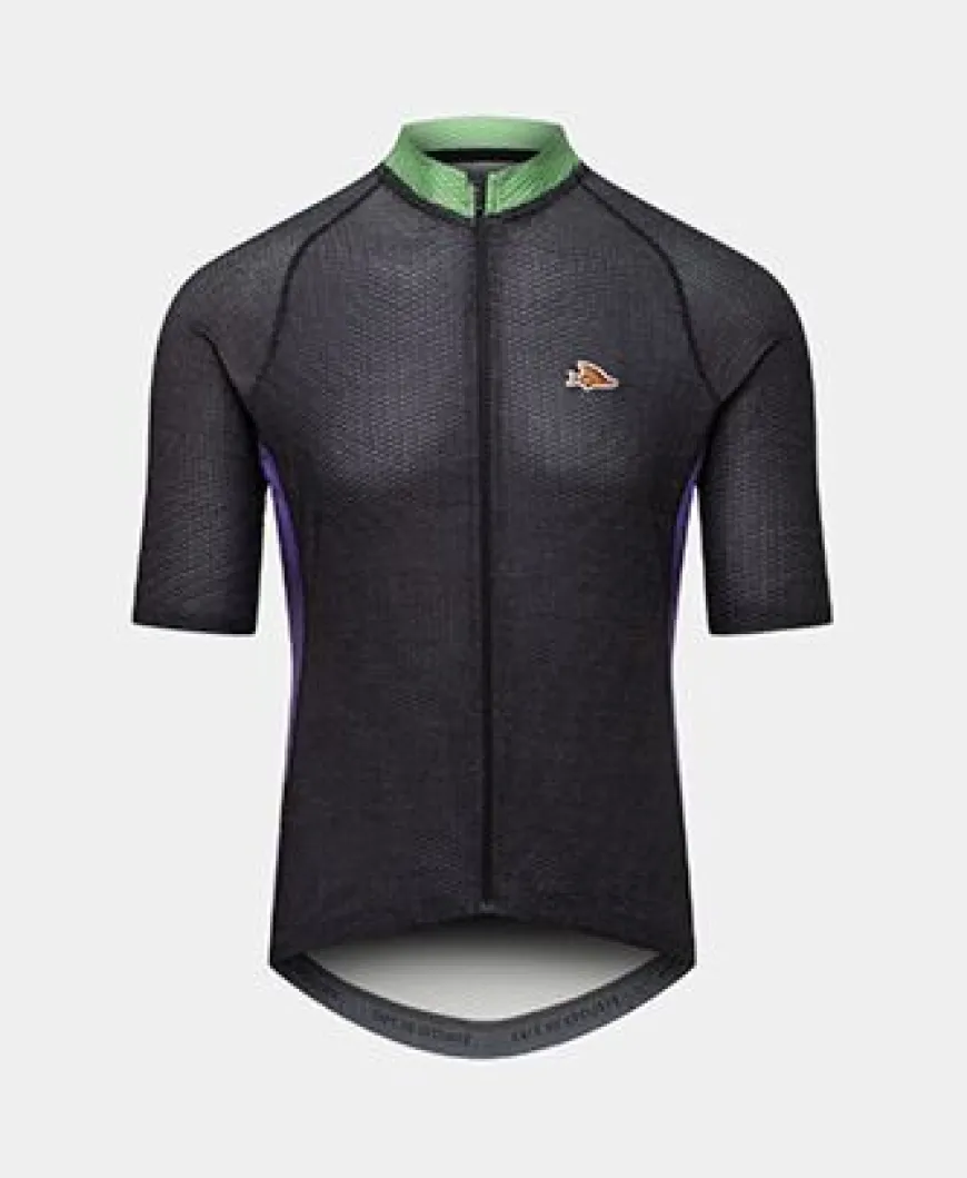 Cafe Du Cycliste Annette Jersey Black Amethyste