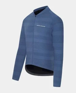 Cafe Du Cycliste Corinne LS Jersey Denim Blue