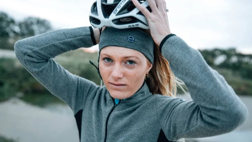 Cafe Du Cycliste Fiona Headband Grey