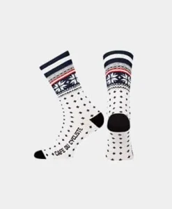Cafe Du Cycliste Nordic Sock White / Navy