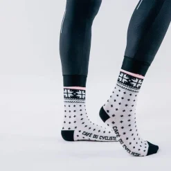 Cafe Du Cycliste Nordic Sock White / Black