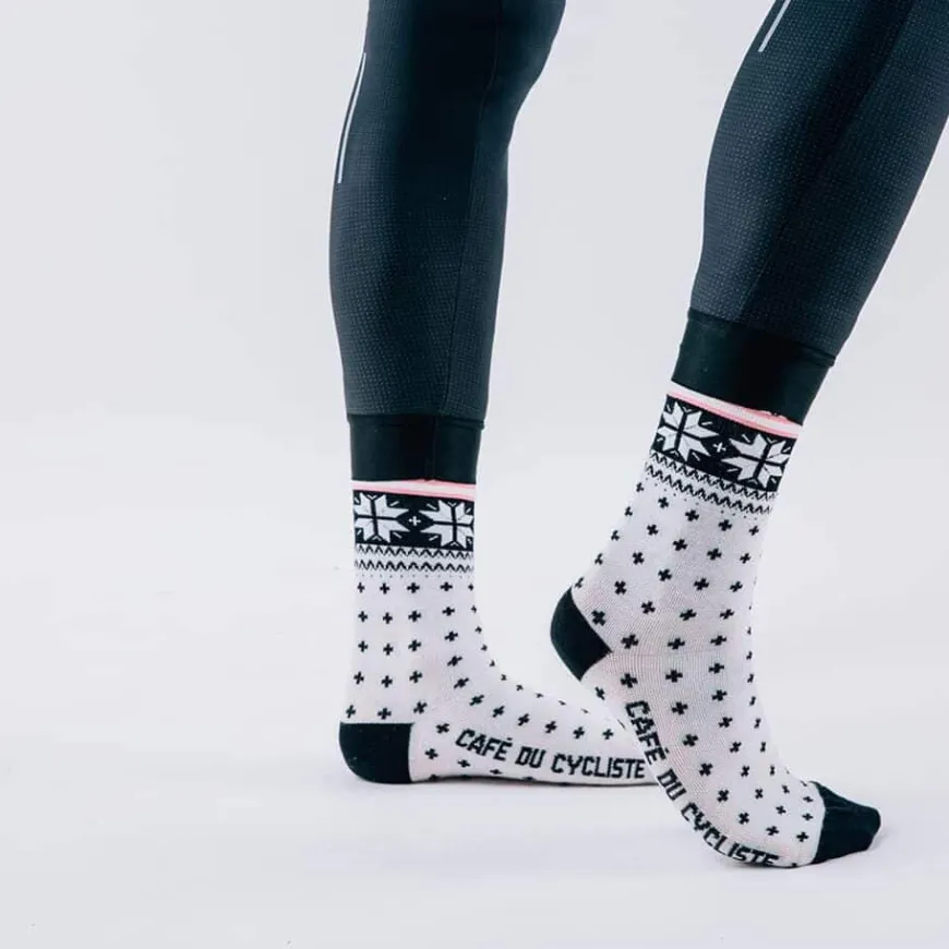 Cafe Du Cycliste Nordic Sock White / Black
