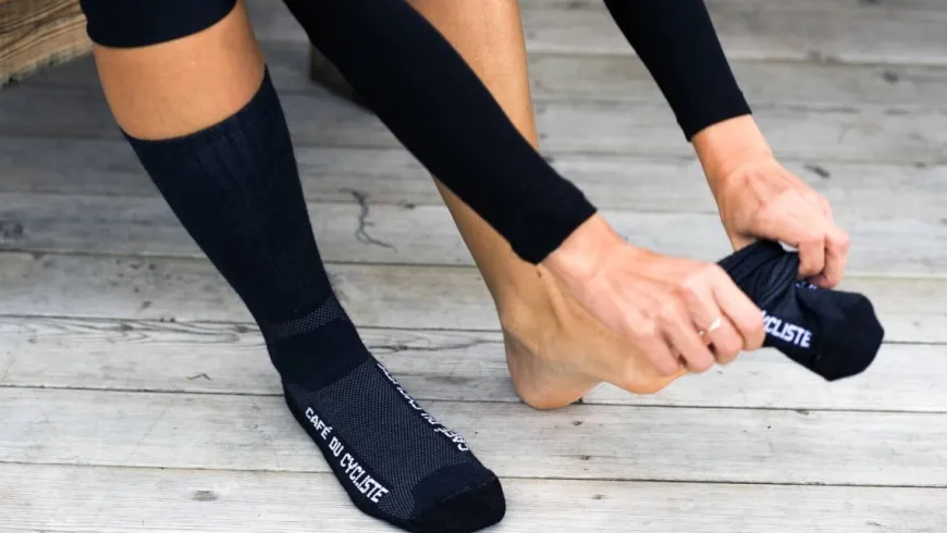 Cafe Du Cycliste Primaloft Sock Navy