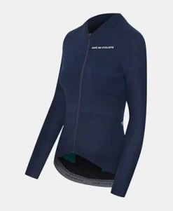 Cafe Du Cycliste Women's Corinne LS Jersey Navy
