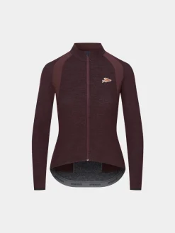 Cafe Du Cycliste Women's Marguerite Long Sleeve Jersey Quetsche