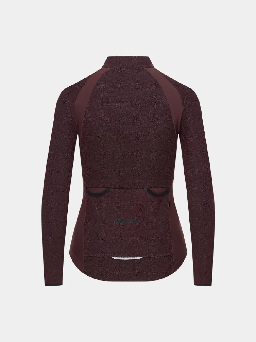 Cafe Du Cycliste Women's Marguerite Long Sleeve Jersey Quetsche