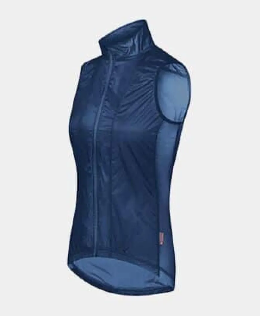Cafe Du Cycliste Women's Petra Gilet Peacock Blue