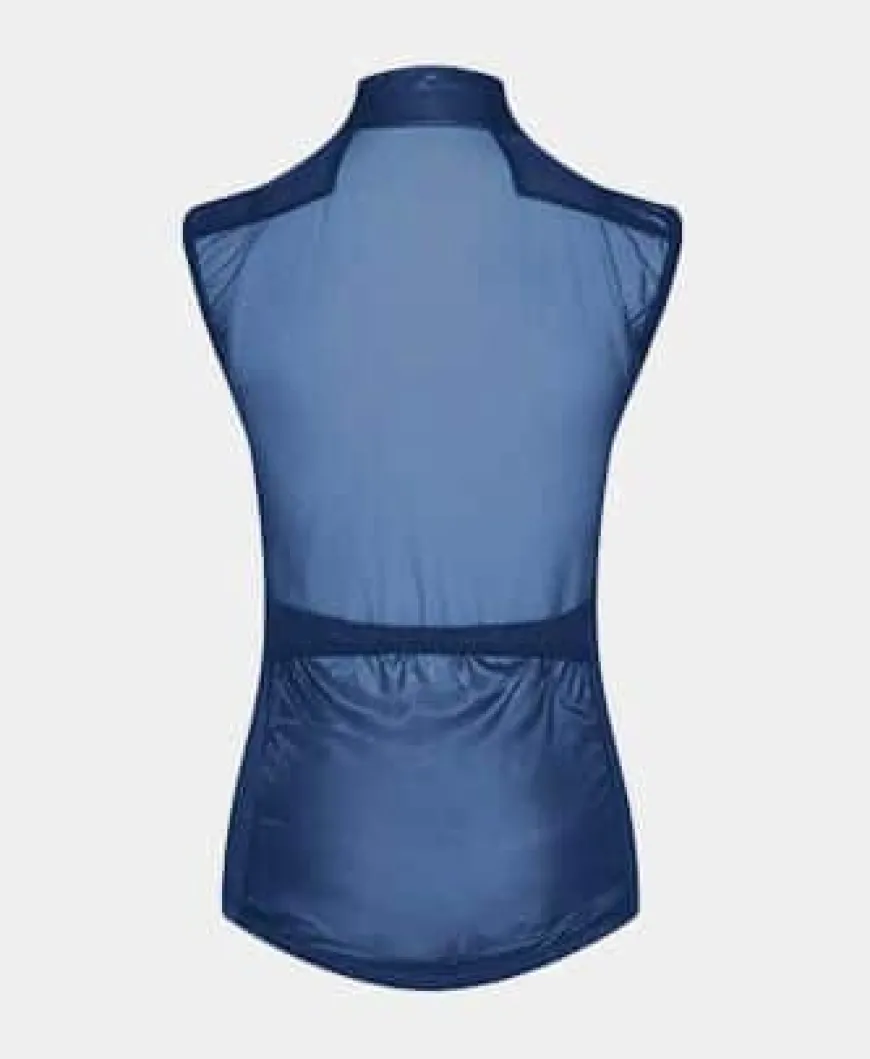 Cafe Du Cycliste Women's Petra Gilet Peacock Blue