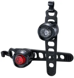 Cateye Lampset Orb LD160RC Led Zwart