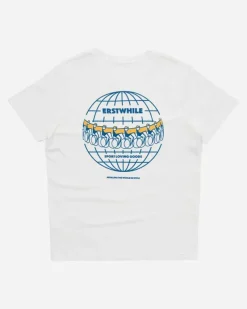 Erstwhile The Globe T-Shirt Off White