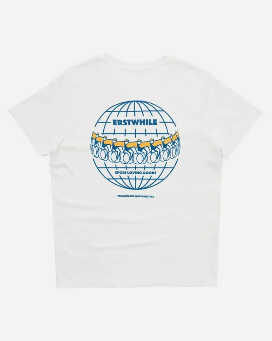 Erstwhile The Globe T-Shirt Off White