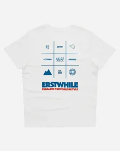 Erstwhile The Grid T-Shirt Off White