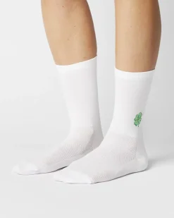 Fingerscrossed Sock Classic Souvenir Kleeblatt White