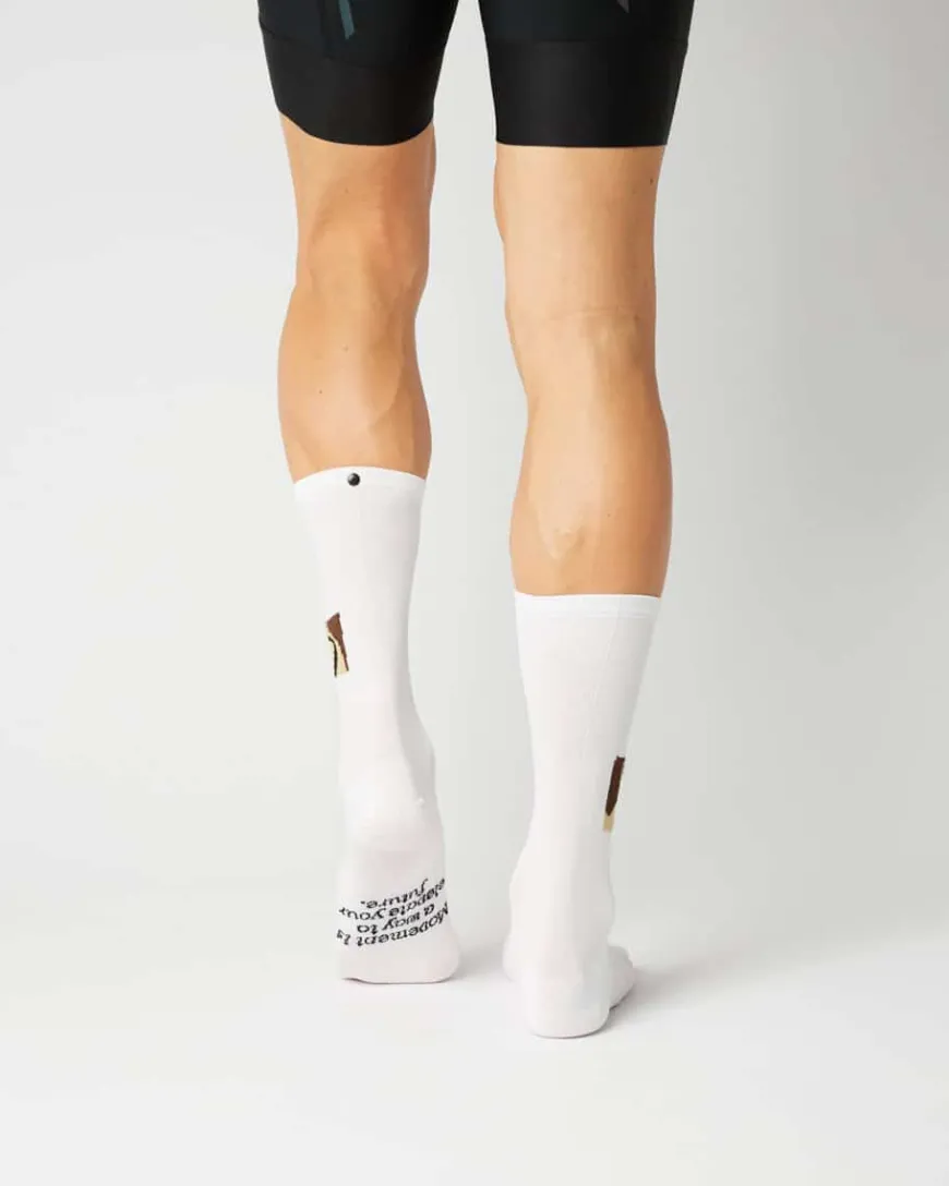 Fingerscrossed Sock Classic Movement Collage White