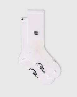 Fingerscrossed Sock Iconic Hell Yeah White