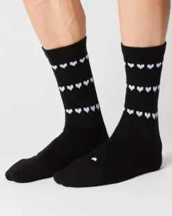 Fingerscrossed Sock Merino Heart Black