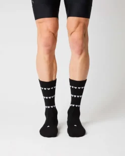 Fingerscrossed Sock Merino Heart Black