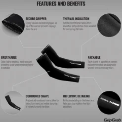 Gripgrab Arm Warmers Classic Black