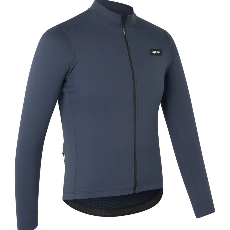 Gripgrab EXPLR MerinoTech Long Sleeve Jersey Navy Blue