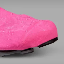 Gripgrab Flandrien Waterproof Knitted Road Shoe Cover Pink