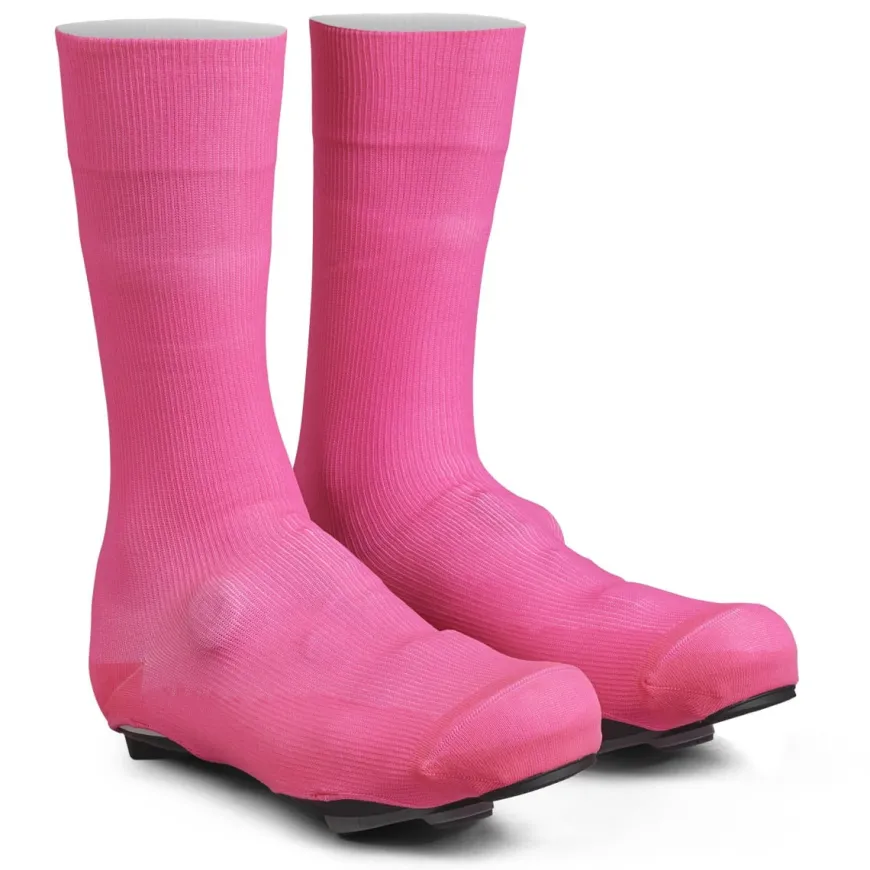 Gripgrab Flandrien Waterproof Knitted Road Shoe Cover Pink