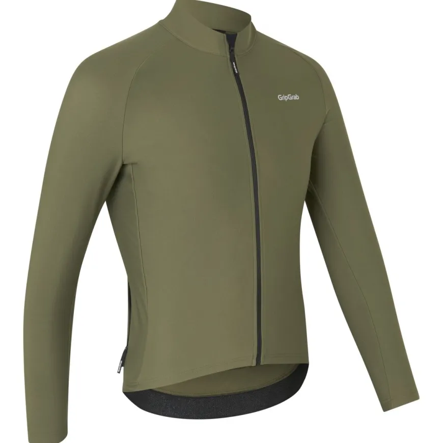 Gripgrab PACR Thermal Long Sleeve Jersey Olive Green