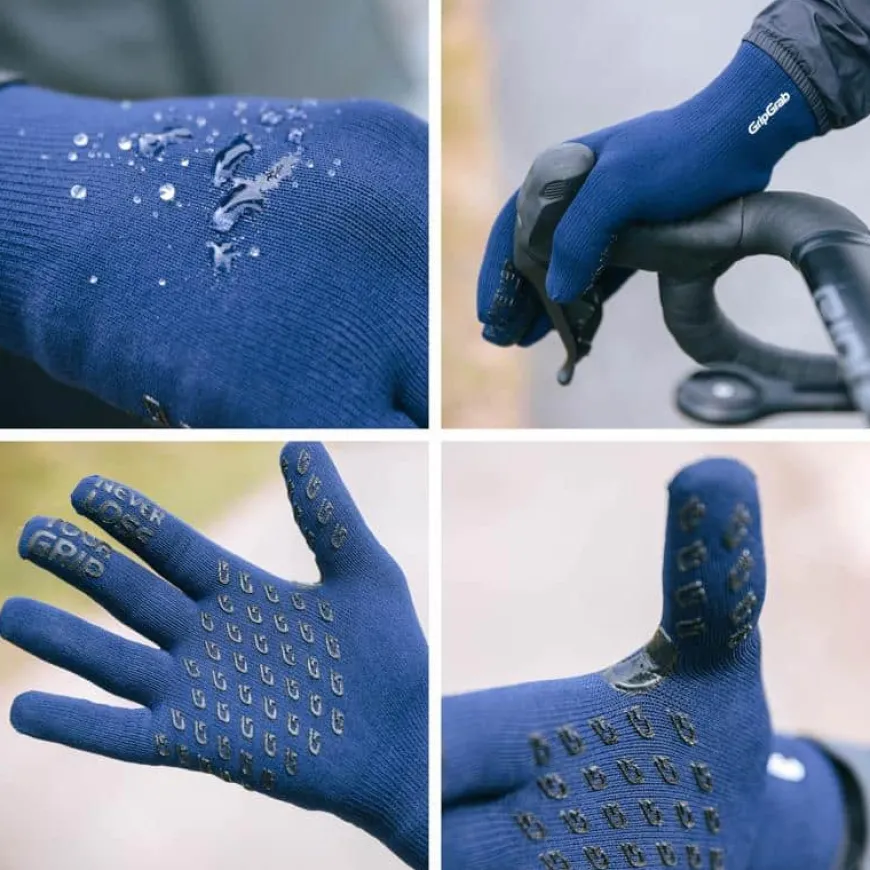 Gripgrab Waterproof Knitted Thermal Glove Navy Blue