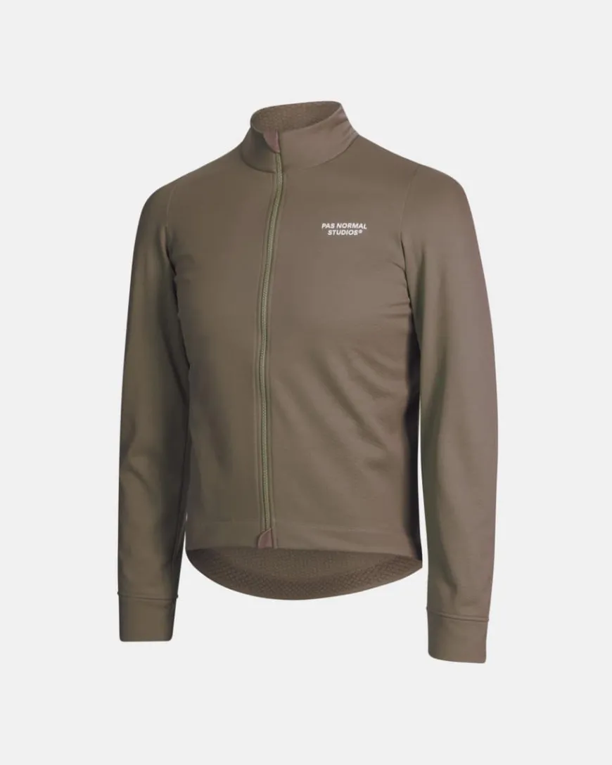Pas Normal Studios Essential Thermal Long Sleeve Jersey Ash Brown
