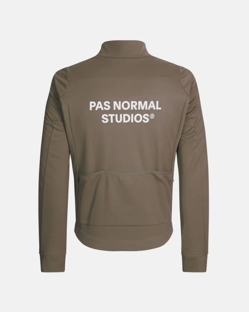 Pas Normal Studios Essential Thermal Long Sleeve Jersey Ash Brown