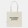 Pas Normal Studios Logo Tote Bag Off White