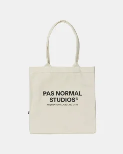 Pas Normal Studios Logo Tote Bag Off White