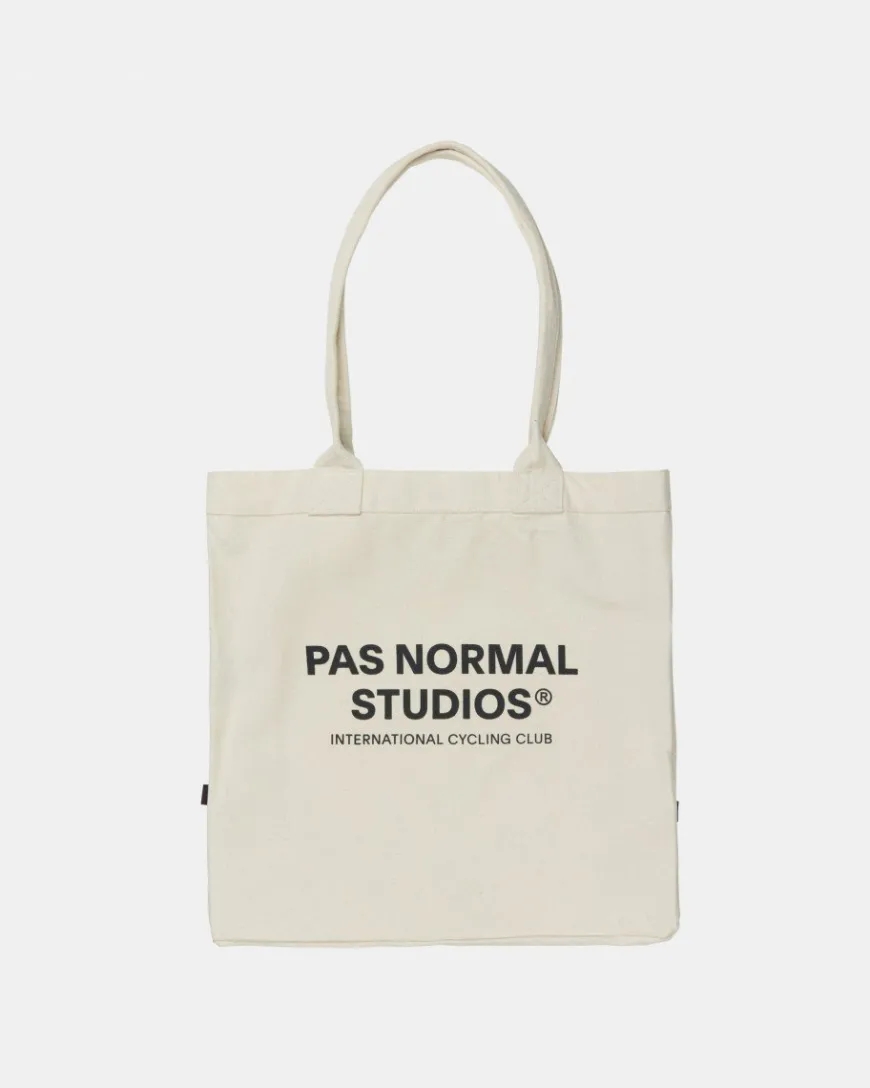 Pas Normal Studios Logo Tote Bag Off White