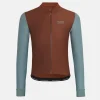 Pas Normal Studios Mechanism Thermal Long Sleeve Jersey Mahogany Dusty Teal