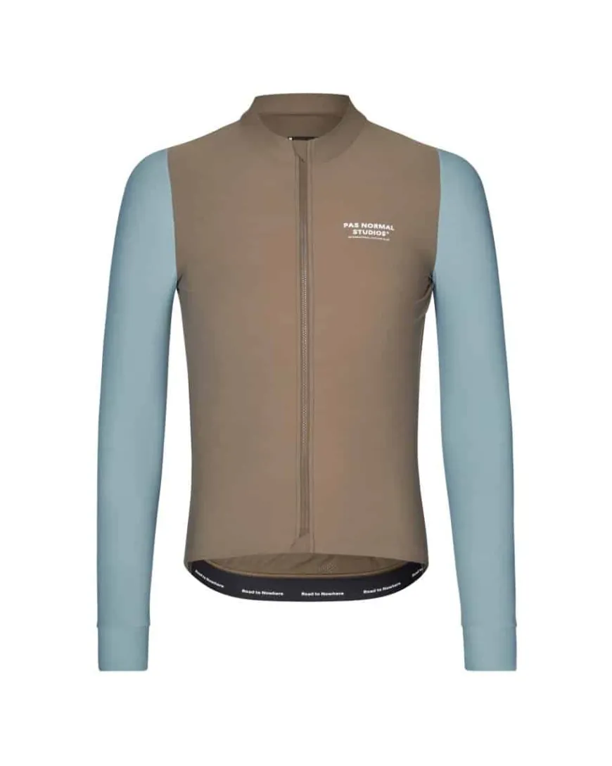 Pas Normal Studios Mechanism Long Sleeve Jersey Dusty Blue / Dark Stone
