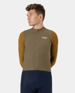 Pas Normal Studios Mechanism Long Sleeve Jersey Brown Olive