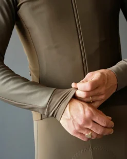 Pas Normal Studios Mechanism Thermal Long Sleeve Jersey Earth / Dark Stone