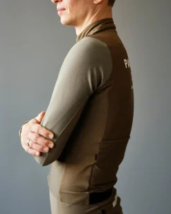 Pas Normal Studios Mechanism Thermal Long Sleeve Jersey Earth / Dark Stone