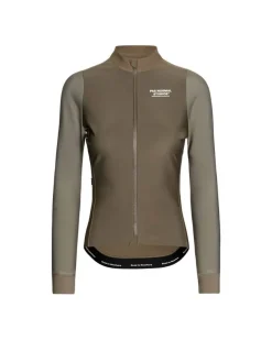 Pas Normal Studios Women's Mechanism Thermal Long Sleeve Jersey Earth / Dark Stone