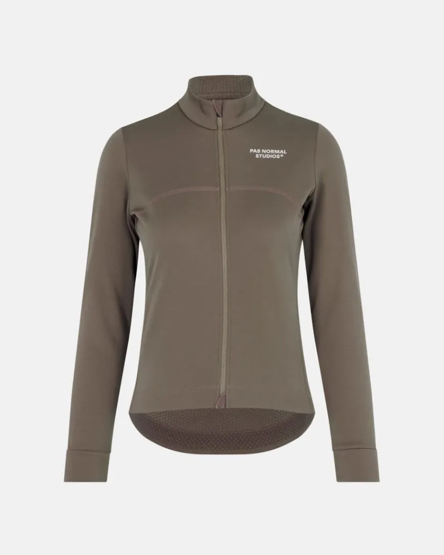 Pas Normal Studios Women's Essential Thermal Long Sleeve Jersey Ash Brown