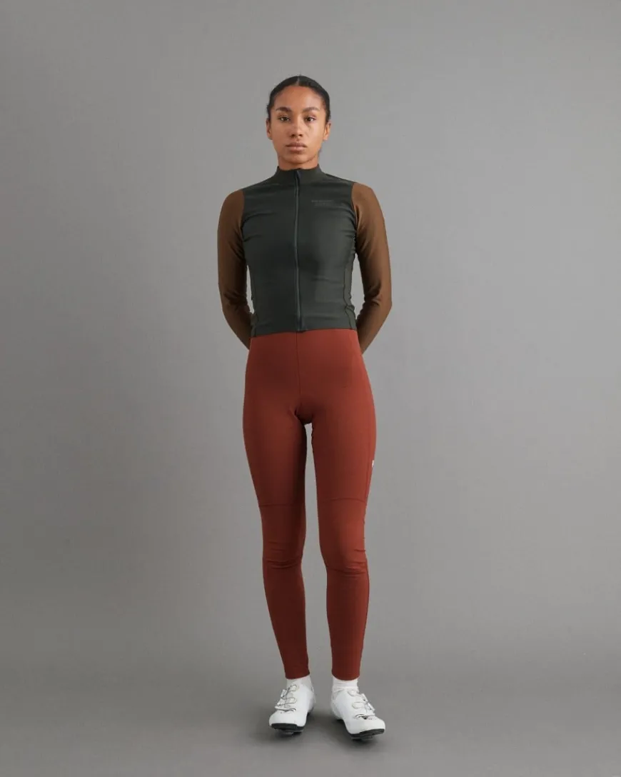 Pas Normal Studios Women's Mechanism Thermal Long Sleeve Jersey Dark Olive Army Brown