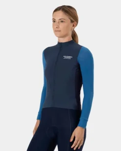 Pas Normal Studios Women's Mechanism Thermal Long Sleeve Jersey Dark Blue