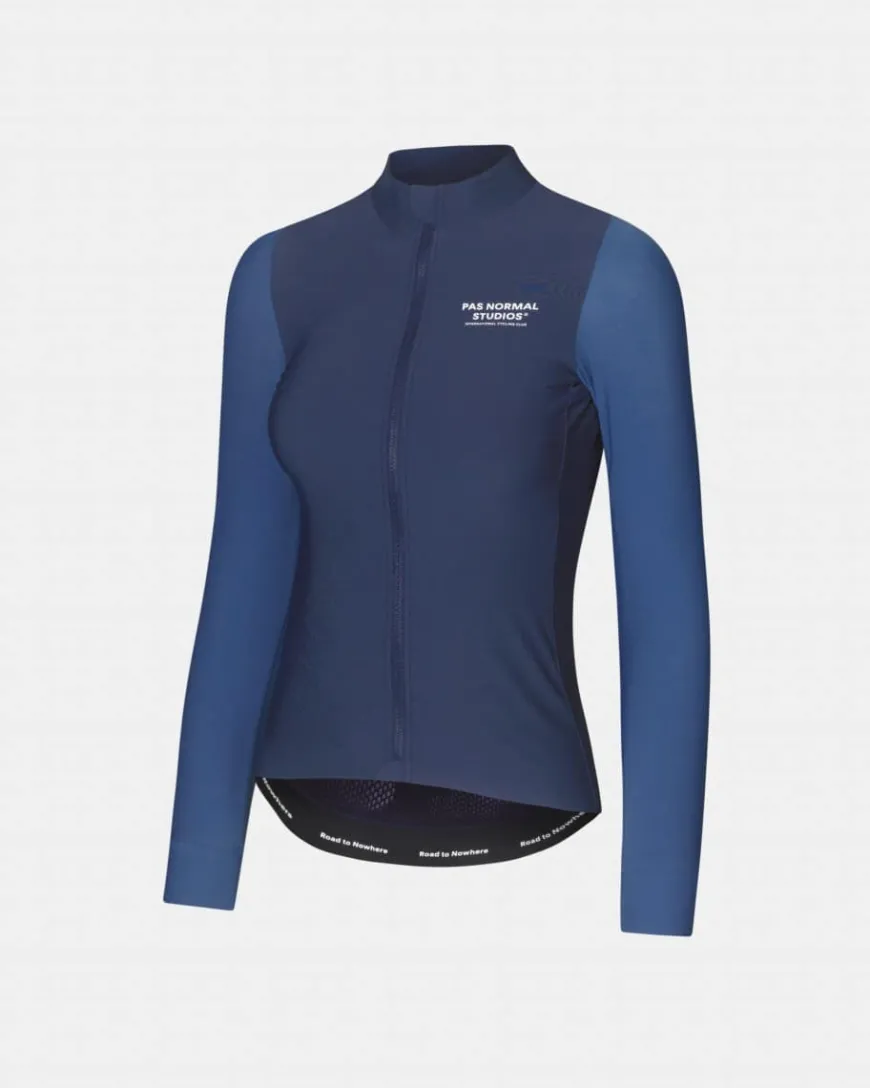 Pas Normal Studios Women's Mechanism Thermal Long Sleeve Jersey Dark Blue