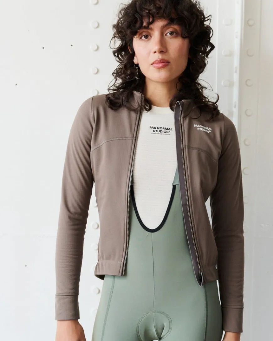 Pas Normal Studios Women's Essential Thermal Long Sleeve Jersey Ash Brown