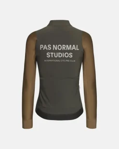 Pas Normal Studios Women's Mechanism Thermal Long Sleeve Jersey Dark Olive Army Brown