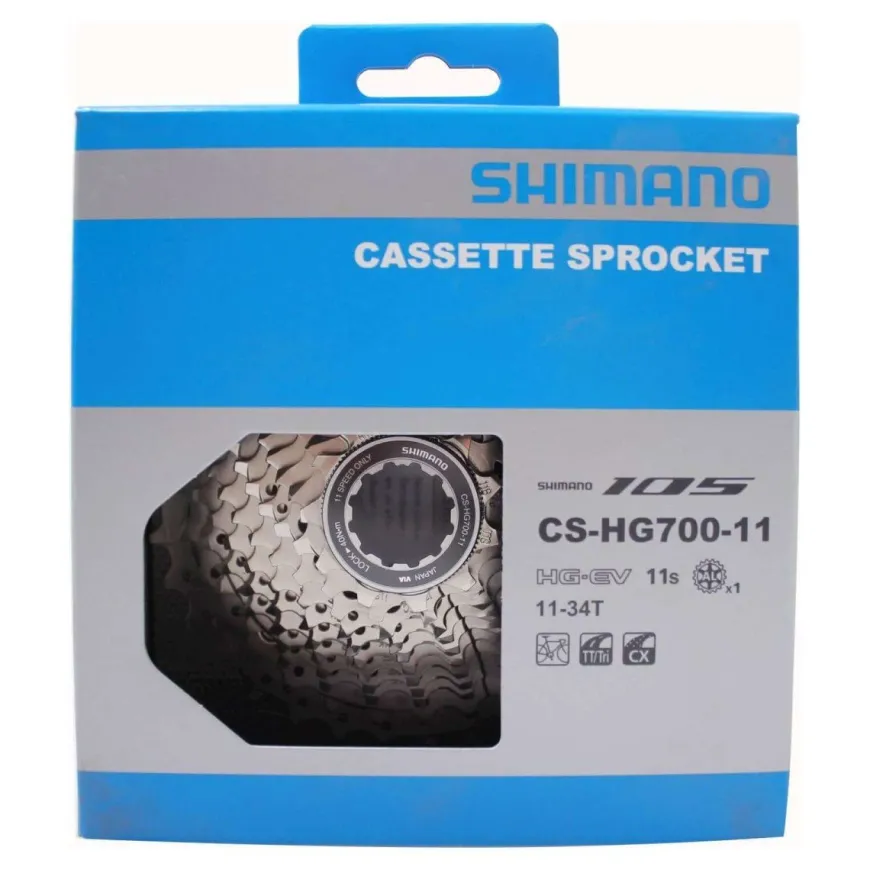 Shimano Cassette 105 R7000 11 Speed 12-25T Zilver